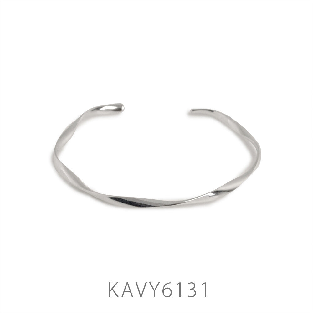 Slim wavy metal bracelet 